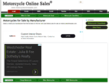 Tablet Screenshot of motorcycleonlinesales.com